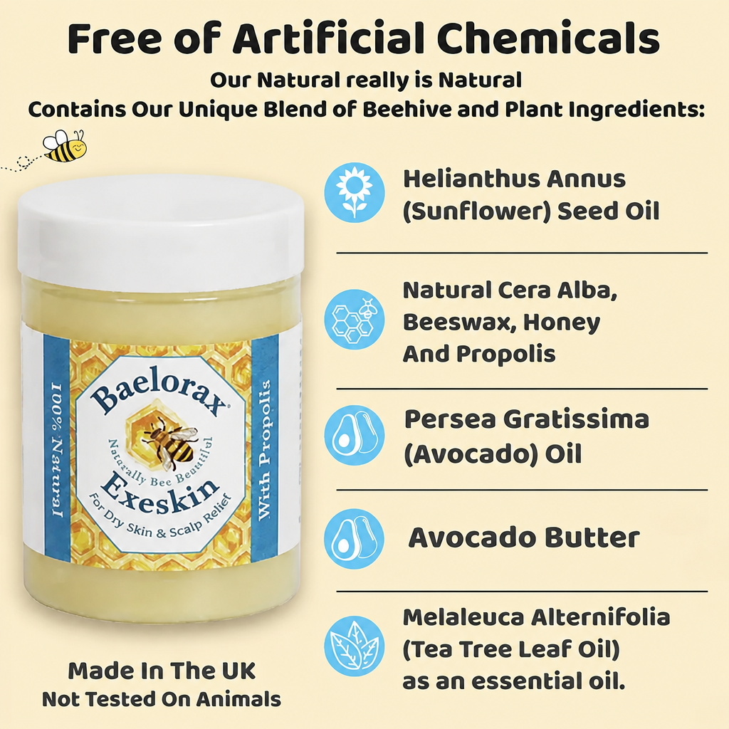 Baelorax Bee 100% Natural skin Balm - Dry Skin & Scalp