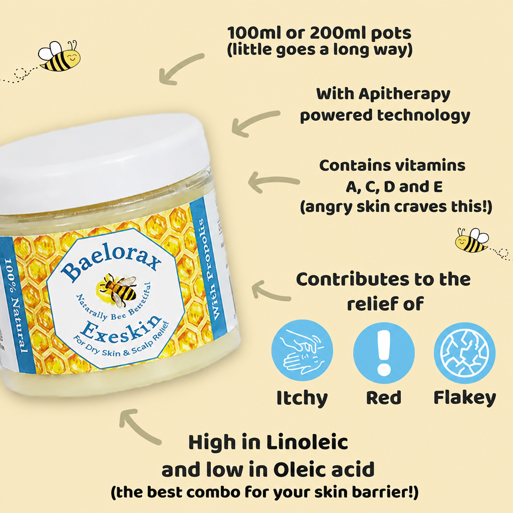 Baelorax Bee 100% Natural skin Balm - Dry Skin & Scalp