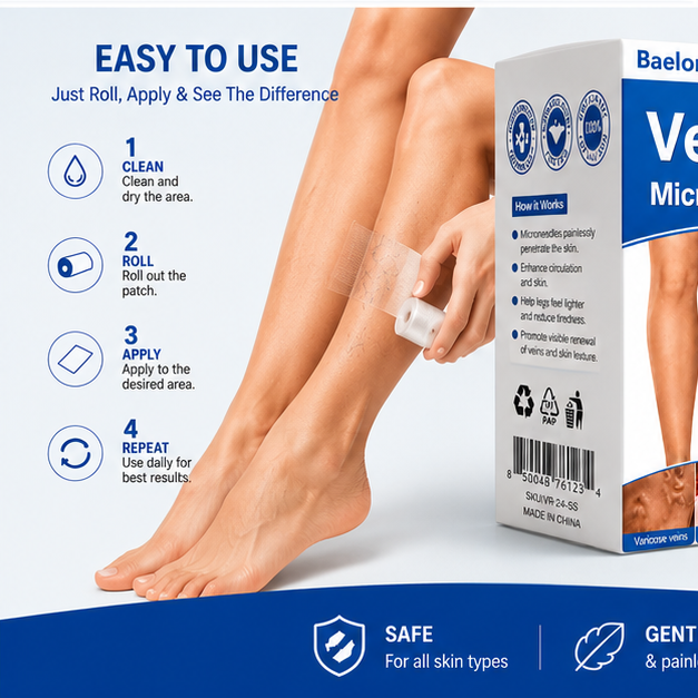 Microneedle Vein Repair Patch for Fast Spider Vein Relief